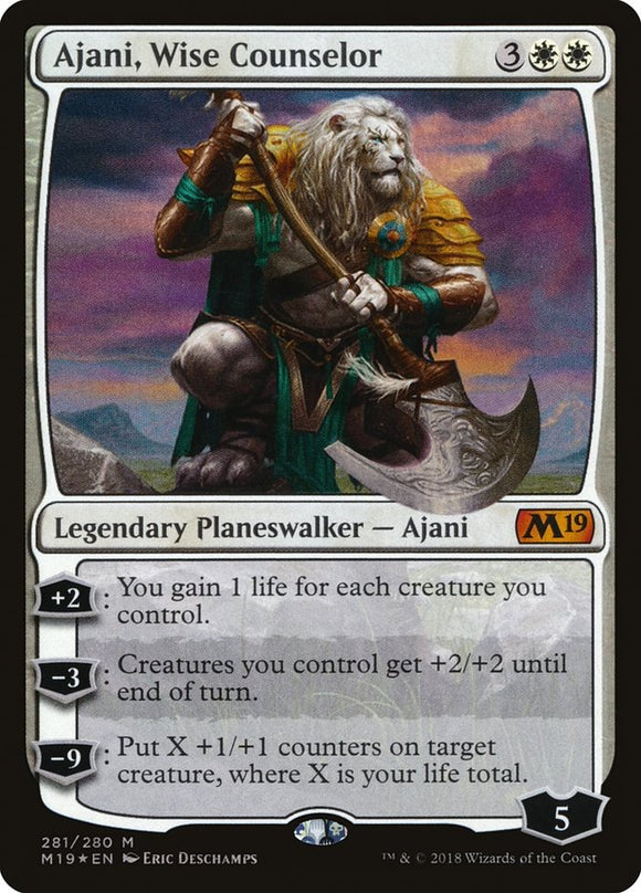 Ajani, Wise Counselor - M19 Foil