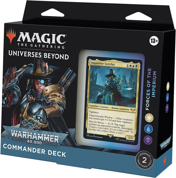 Magic: The Gathering: Universe Beyond: Warhammer 40,000 - Regular Commander Deck - Forces of the Imperium