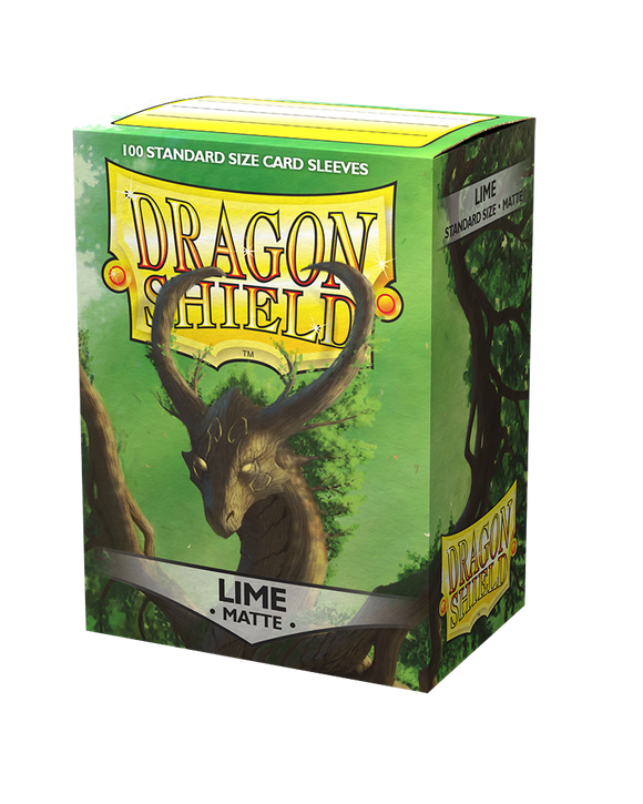 Dragon Shield: 100 Standard Size Matte - Lime