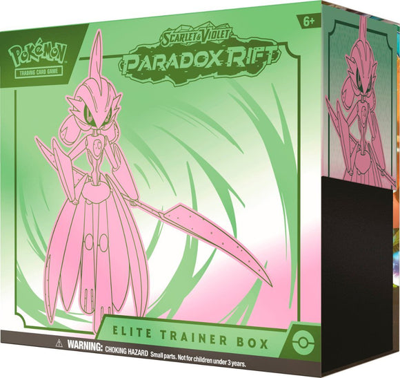 Pokémon: Scarlet & Violet 4 - Paradox Rift - Elite Trainer Box Iron Valiant (Green & Pink)