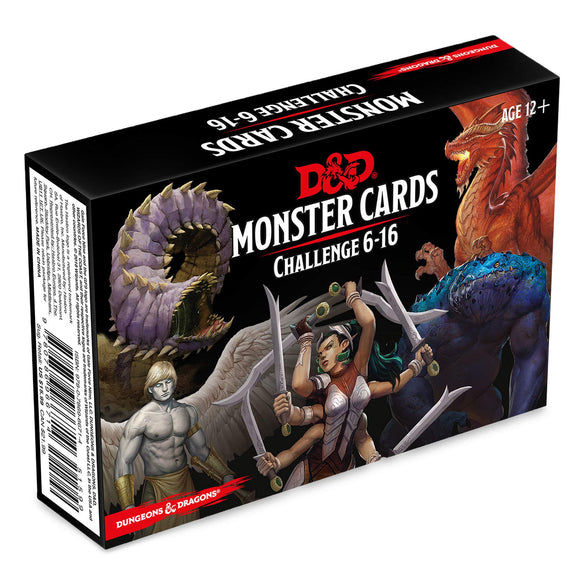 D&D Spellbook Cards: Monsters Challenge 6-16