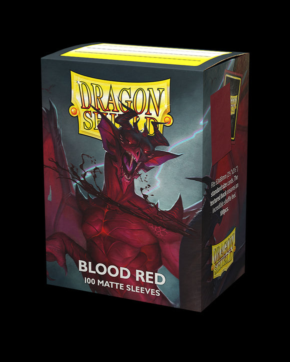 Dragon Shield: 100 Standard Size Matte - Blood Red