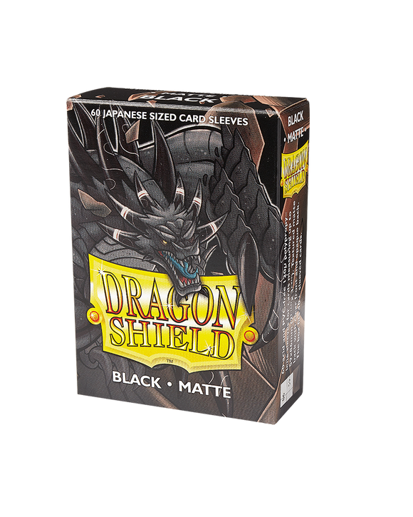 Dragon Shield: 60 Japanese Size Matte - Black