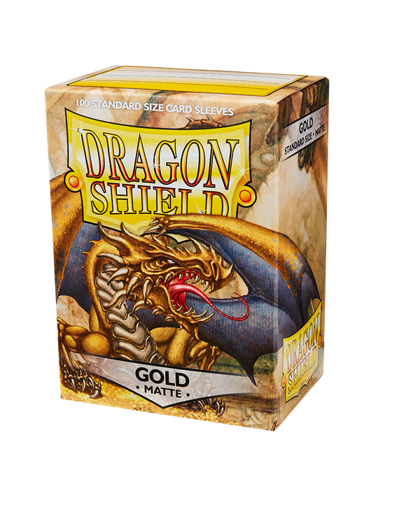 Dragon Shield: 100 Standard Size Matte: Gold