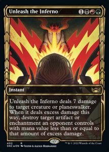 Unleash the Inferno - XSNC (Showcase Frame) Gilded Foil