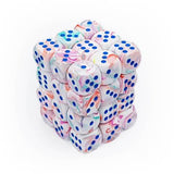 Chessex: Festive 12mm d6 Dice Block - Pop Art w/blue