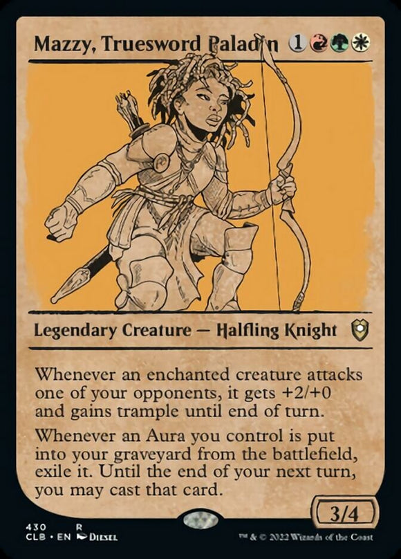 Mazzy, Truesword Paladin - XCLB (Rulebook Art)