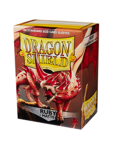 Dragon Shield: 100 Standard Size Matte: Ruby