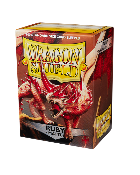Dragon Shield: 100 Standard Size Matte - Ruby