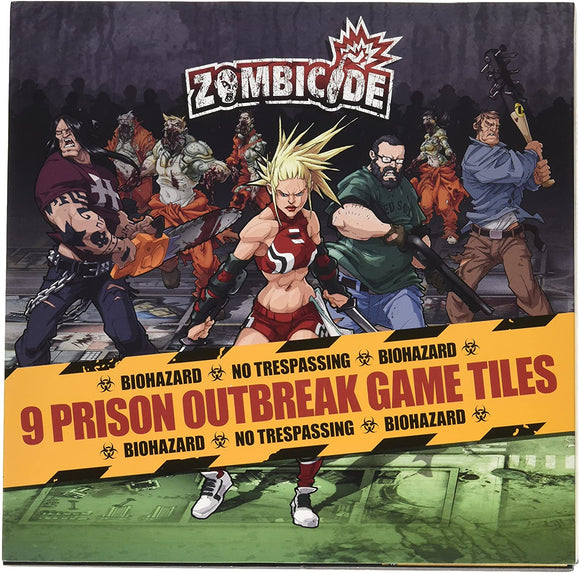 Zombicide - 9 Prison Outbreak Game Tiles