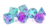 Sirius Dice: Polyhedral Dice Set - Peacock Glowworm