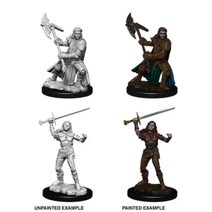 D&D Nolzur’s Marvelous Miniatures: Female Half-Orc Fighter (W7)