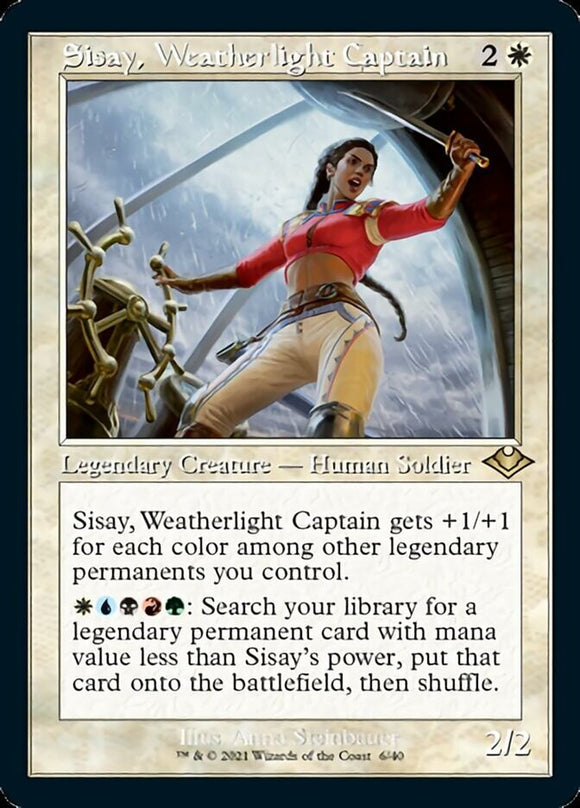 Sisay, Weatherlight Captain - RMH2 (Retro Frame) Etched Foil