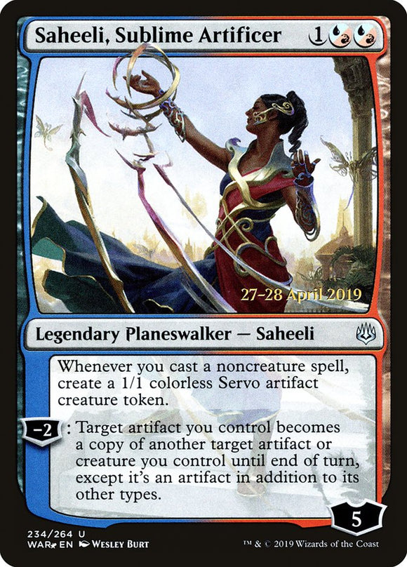 Saheeli, Sublime Artificer - (Prerelease) Foil