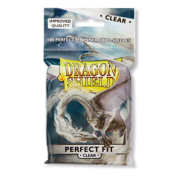 Dragon Shield: 100 Standard Size Perfect Fit -  Inner Card Clear/Clear