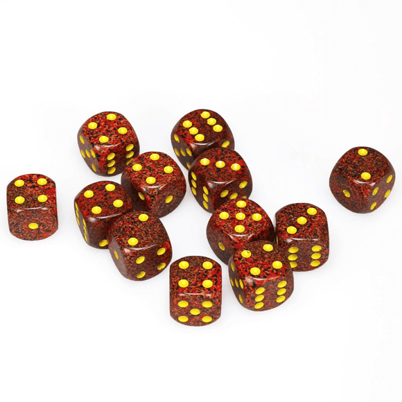 Chessex: Speckled D6 Set of 12 16mm - Mercury