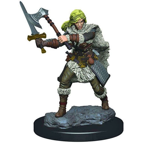 D&D Icons of the Realms:  Premium Painted Figure - Female Human Barbarian (W3)
